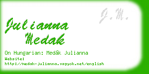 julianna medak business card