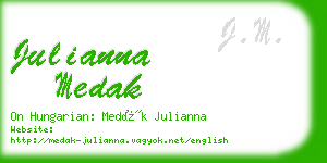 julianna medak business card